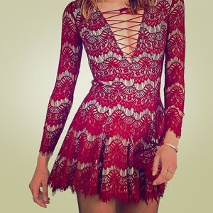 STYLESTALKER Love Machine Dress Raspberry